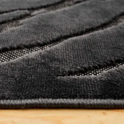 Karaca Teppich-Kasmir Hali 7/24 Skandinavischer Sturmteppich 160x230 cm Schwarz01