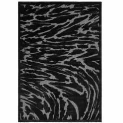 Karaca Teppich-Kasmir Hali 7/24 Skandinavischer Sturmteppich 160x230 cm Schwarz01