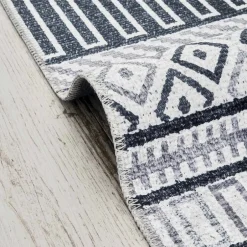 Karaca Teppich-Kasmir Hali Dekorative Kunst Trend Hitit Teppich 160x230 cm Grau02