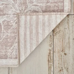Karaca Teppich-Kasmir Hali Dekorative Kunst Trend Kamelie Doppelseitiger Teppich 120x180 cm Beıge01
