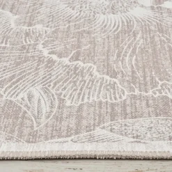 Karaca Teppich-Kasmir Hali Dekorative Kunst Trend Kamelie Doppelseitiger Teppich 120x180 cm Beıge01