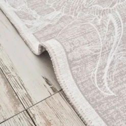 Karaca Teppich-Kasmir Hali Dekorative Kunst Trend Kamelie Doppelseitiger Teppich 120x180 cm Beıge01