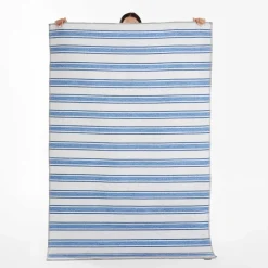 Karaca Teppich-Kasmir Hali Dekorative Kunst Trend Karpatos Doppelseitiger Teppich 120x180 cm Blau01