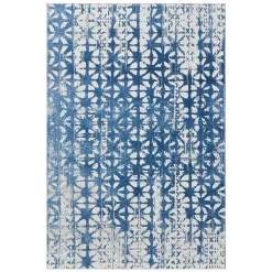 Karaca Teppich-Kasmir Hali Dekorative Kunst Trend Karpatos Doppelseitiger Teppich 120x180 cm Blau01