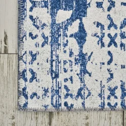 Karaca Teppich-Kasmir Hali Dekorative Kunst Trend Karpatos Doppelseitiger Teppich 120x180 cm Blau01