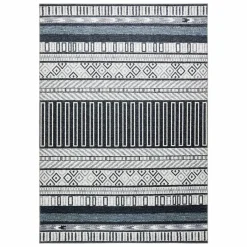 Karaca Teppich-Kasmir Hali Dekorative Kunst Trend Hitit Teppich 80x150 cm Grau02