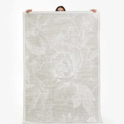 Karaca Teppich-Kasmir Hali Dekorative Kunst Trend Kamelie Doppelseitiger Teppich 160x230 cm Beıge01
