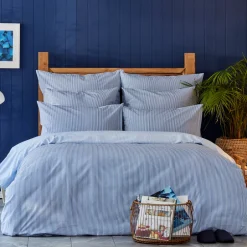 Karaca Bettwäsche-Nautica Darya Bettbezug-Set, 135x200+80x80 Cm BLAU