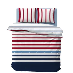 Karaca Bettwäsche-Nautica Finn Doppel Bettbezugsset, 200x200, 2x80x80