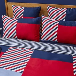 Karaca Bettwäsche-Nautica Home Morris BettbezugSet aus 100 % Baumwolle, 200 × 200 cm, Navy Blue Multi -