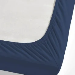 Karaca Bettlaken-Nautica Jersey Spannbetttuch, Marineblau, 100x200cm Lıght Grey Dark Grey