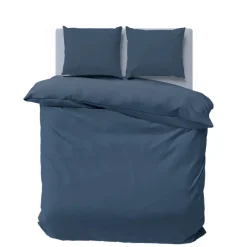 Karaca Bettwäsche-Nautica Solid Double İndigo Bettbezugsset, 200x200, 2x80x80