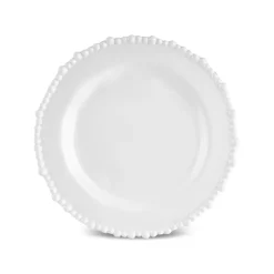 Karaca Dessertteller-Perla, Melamin‐Tortenplatte, 23cm, Weiß Weıß01