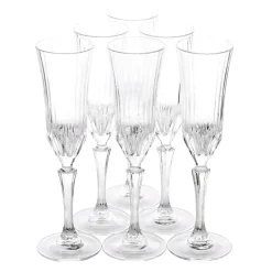 Karaca Gläser-Sets-Rcr Adagio Sektglas, 6 teilig, 180 ml Weıß01