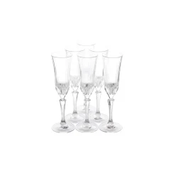 Karaca Gläser-Sets-Rcr Adagio Sektglas, 6 teilig, 180 ml Weıß01