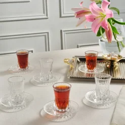 Karaca Teegläser Sets-RCR Adagio Teetassen-Set, 12-teilig, für 6 Personen