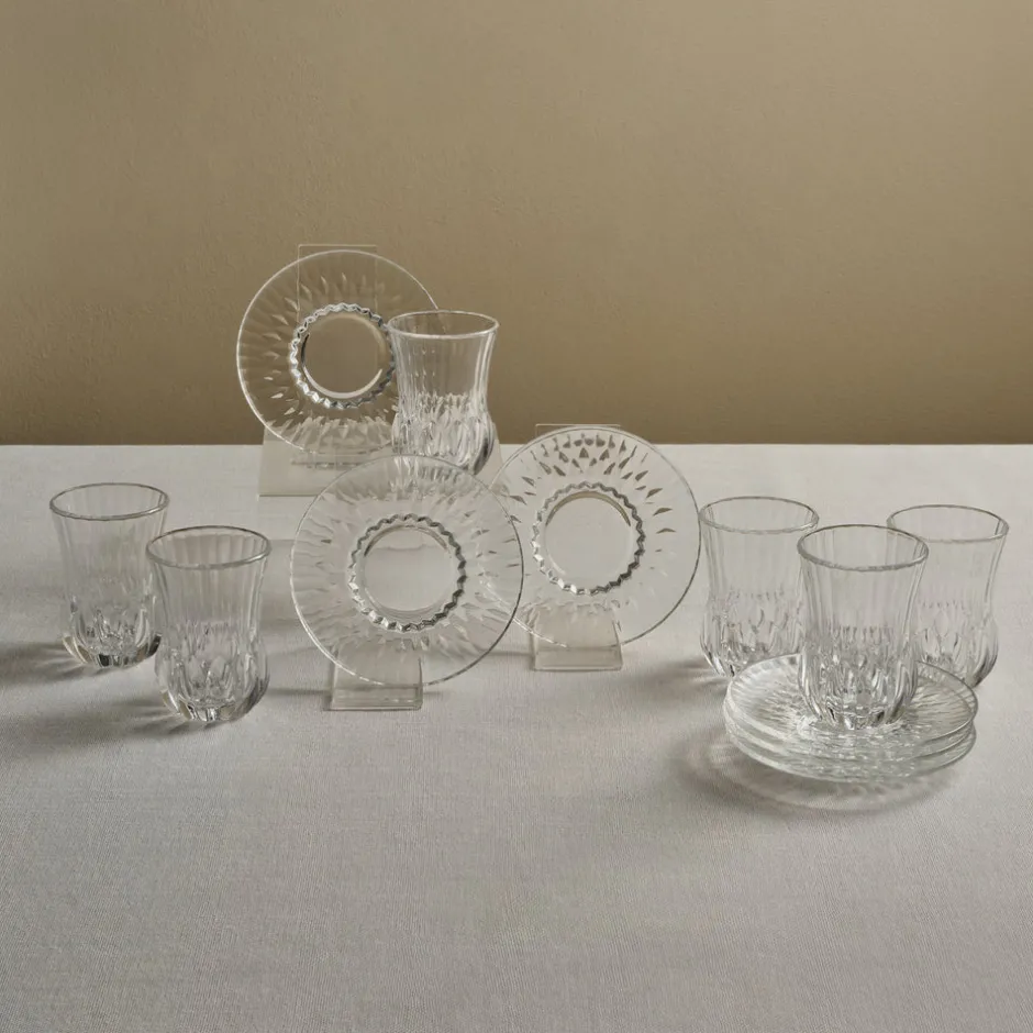 Karaca Teegläser Sets-RCR Adagio Teetassen-Set, 12-teilig, für 6 Personen