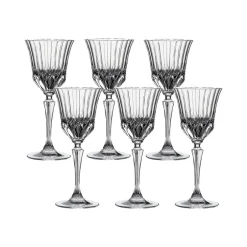 Karaca Weingläser & Kelchglas-RCR Adagio 6-teiliges Kelch-Set 280 ml Klar