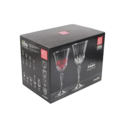 Karaca Weingläser & Kelchglas-RCR Adagio 6-teiliges Kelch-Set 280 ml Klar