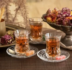 Karaca Teegläser Sets-Rcr Etna Teetassen-Set, 12-teilig, für 6 Personen