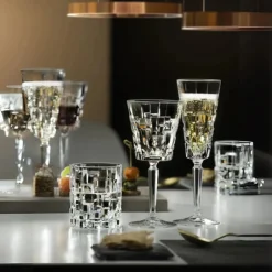 Karaca Weingläser & Kelchglas-RCR Etna 6-teiliges Champagnerflöten-Set für 6 Personen, 180 ml, Transparent