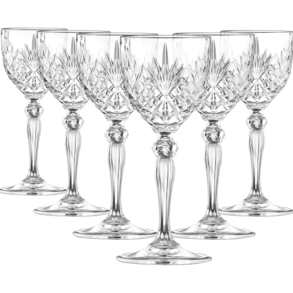 Karaca Weingläser & Kelchglas-RCR Melodia Kelch Nick & Nora 140 ml Satz 6 Teile Cam