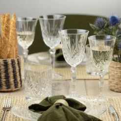 Karaca Weingläser & Kelchglas-RCR Melodia Kristall-Glas-Set, 6 Stück, 270 ml Klar