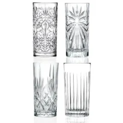 Karaca Gläser-Sets-RCR Mixology Gläserset, 4 Teilig, 360 ml Klar
