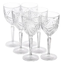 Karaca Gläser-Sets-Rcr Oasis 6 Stück Kleines Kelchglasset 230 ml Weıß01