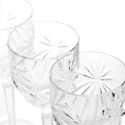 Karaca Gläser-Sets-Rcr Oasis 6 Stück Kleines Kelchglasset 230 ml Weıß01