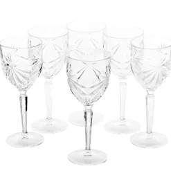 Karaca Gläser-Sets-Rcr Oasis 6 Stück Kleines Kelchglasset 230 ml Weıß01