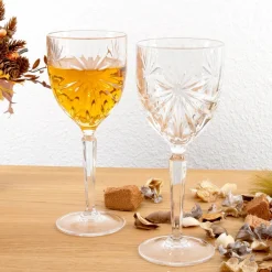 Karaca Gläser-Sets-Rcr Oasis 6 Stück Kleines Kelchglasset 230 ml Weıß01