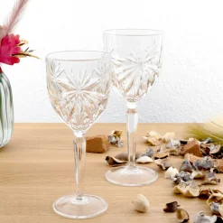 Karaca Gläser-Sets-Rcr Oasis 6 Stück Kleines Kelchglasset 230 ml Weıß01