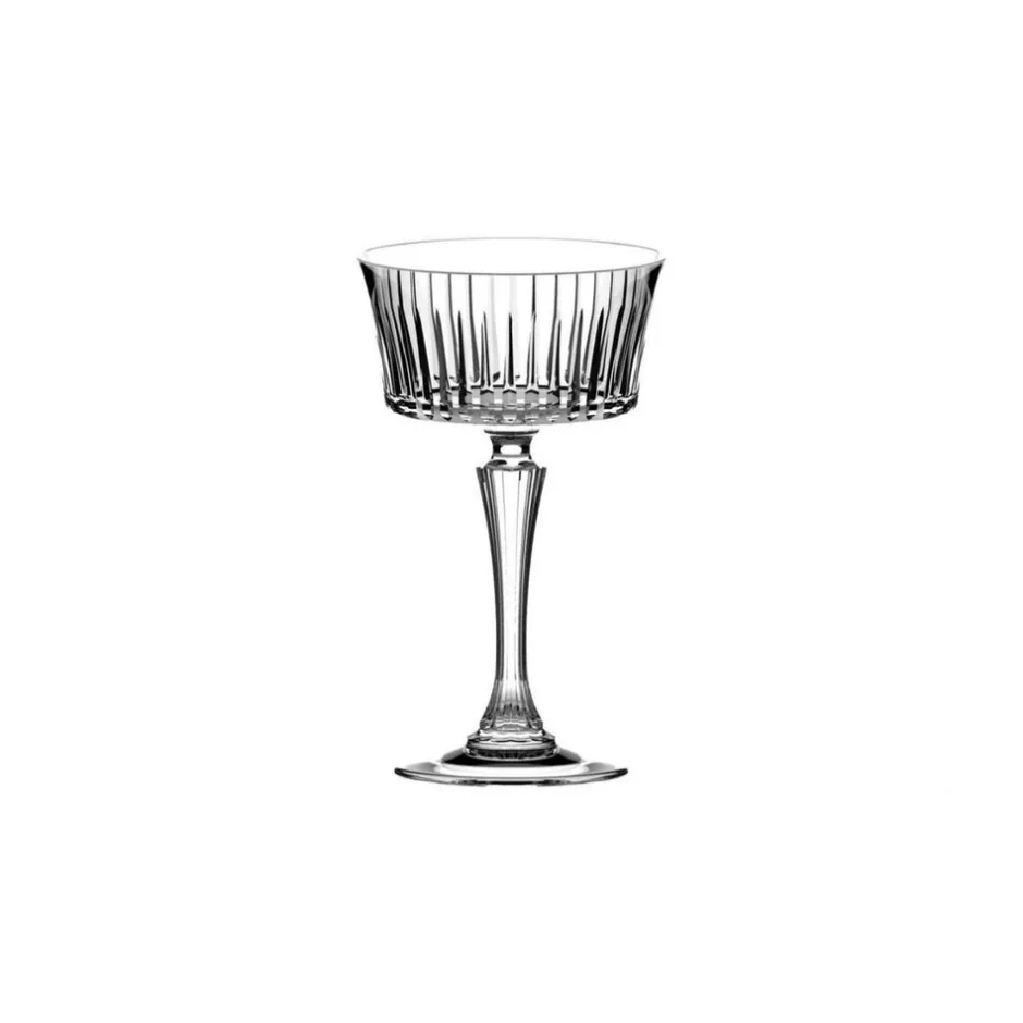 Karaca Weingläser & Kelchglas-RCR Timeless 6-teiliges Champagnerglas-Set 260 ml Klar