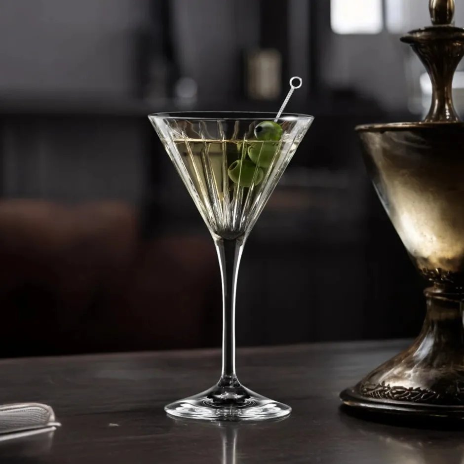 Karaca Weingläser & Kelchglas-RCR Timeless 6-teiliges Martini-Glas-Set 210 ml Klar