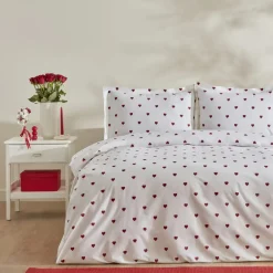 Karaca Bettwäsche-Sarah Anderson Amour Doppeltes Bettbezugs-Set Weıß01