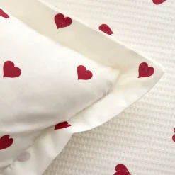 Karaca Tagesdecke Set-Sarah Anderson Amour Einzelbett Piké-Set Red