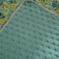 Karaca Bettüberwürfe Set-Sarah Anderson Elroy Doppelbett Bettdecke Mint Beıge01