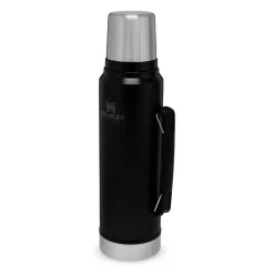 Karaca Thermoskannen-Stanley Legendary Classic Bottle 1,0 L Matte Black Matt Schwarz