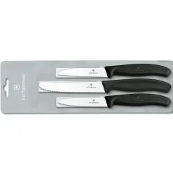 Karaca Messersets-Victorinox Gemüsemesser Set Swiss Classic 3 Teilig Schwarz01