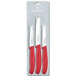 Karaca Messersets-Victorinox Paring Knife Set Swiss Classic Rot02